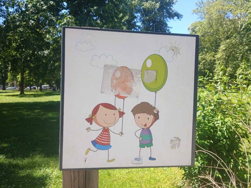 Park signage — Along the family trail, Banja Luka
