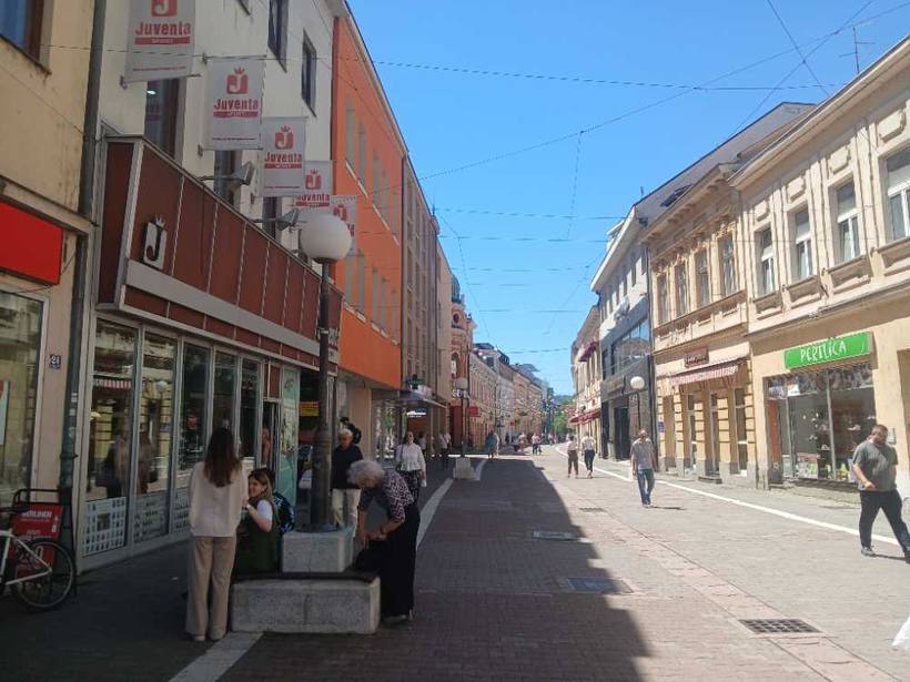 Gospodska street — Shops, cafes, all of it pedestrian, Banja Luka