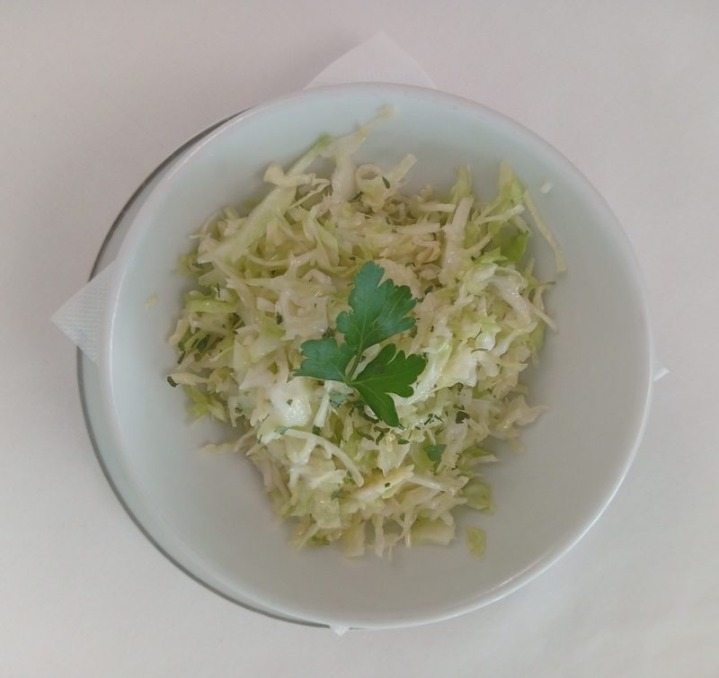 Kupus salata — shredded cabbage salad